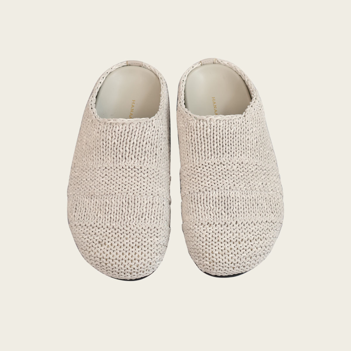 HANAA 新款毛線感編織牛皮休閒勃肯鞋