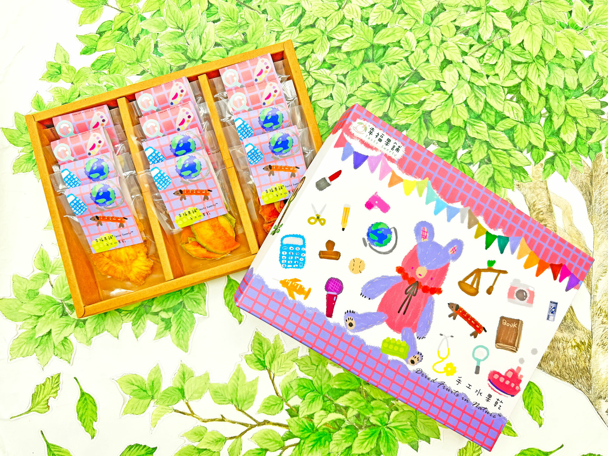 抓週熊水果乾禮盒3格(12入/15入/18入)