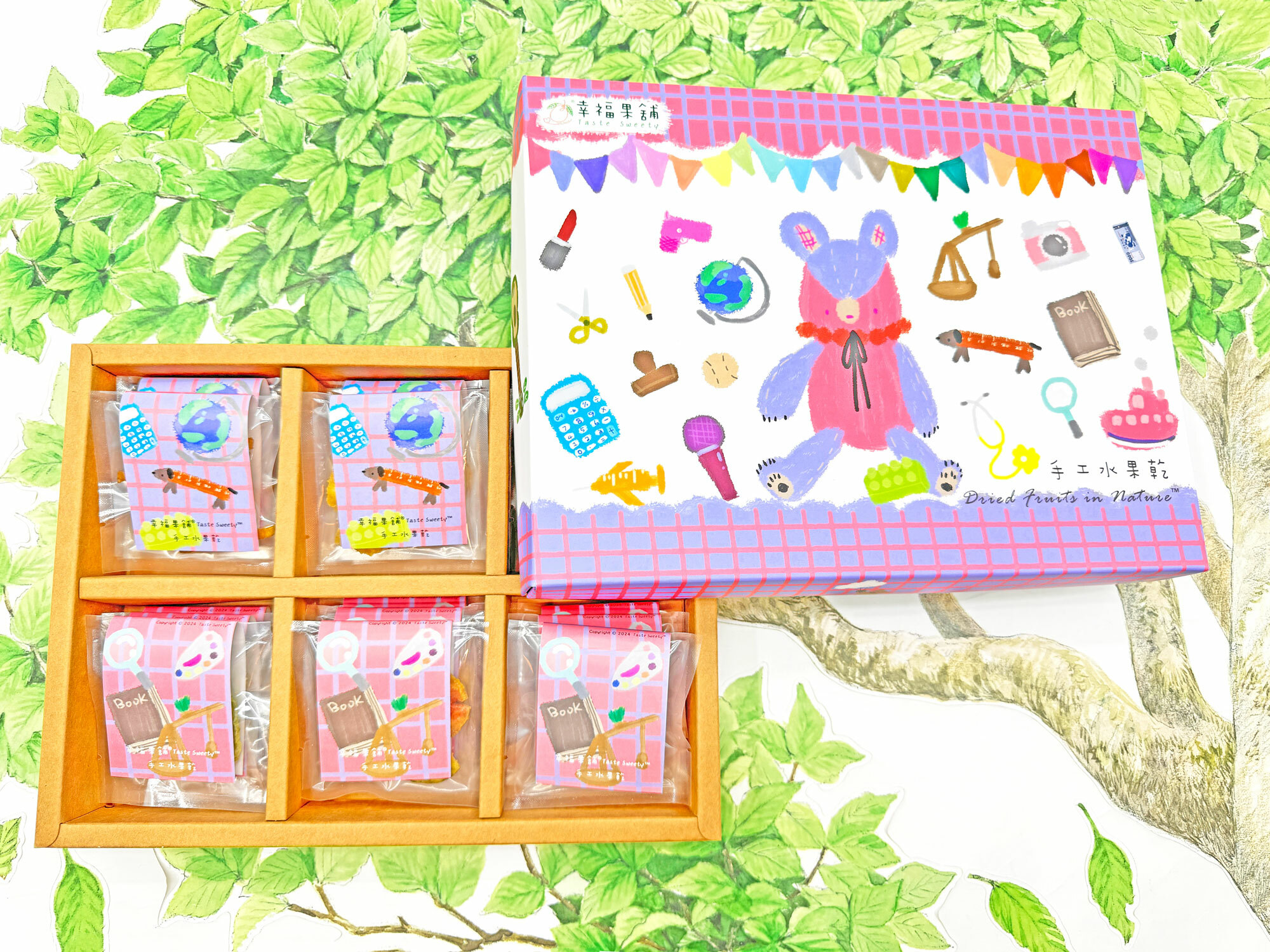 抓週熊水果乾禮盒6格(12入/18入/24入)