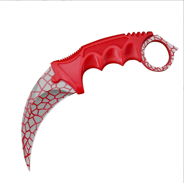 HOT SALE CLAW KNIFE (RED) (SPECIFICATION: TOTAL LENGTH 20.9 * BLADE LENGTH 8.9 * BLADE WIDTH 3.4 * BLADE THICKNESS 0.4CM)