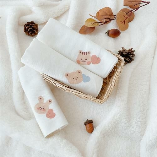 DTD愛心滿滿無螢光劑純棉咬咬巾 三件套