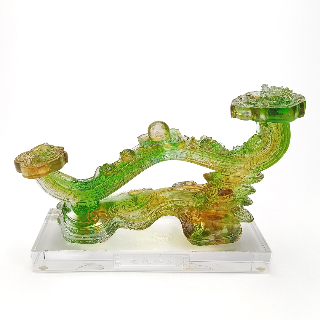 龍鳳如意琉璃｜象徵圓滿祝福 傳遞如願以償的吉祥心意