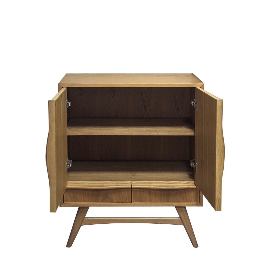 洛拉 | 實木2.7尺二門二抽餐櫃置物斗櫃