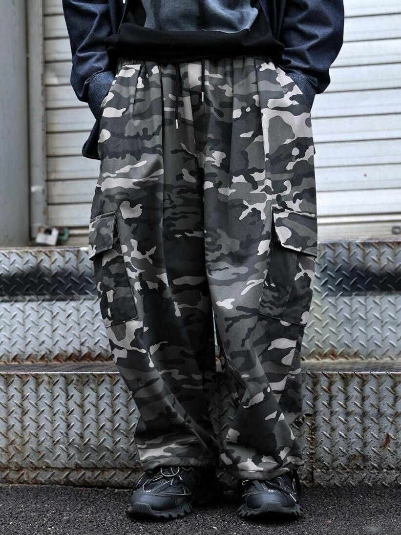 迷彩氣球工裝褲