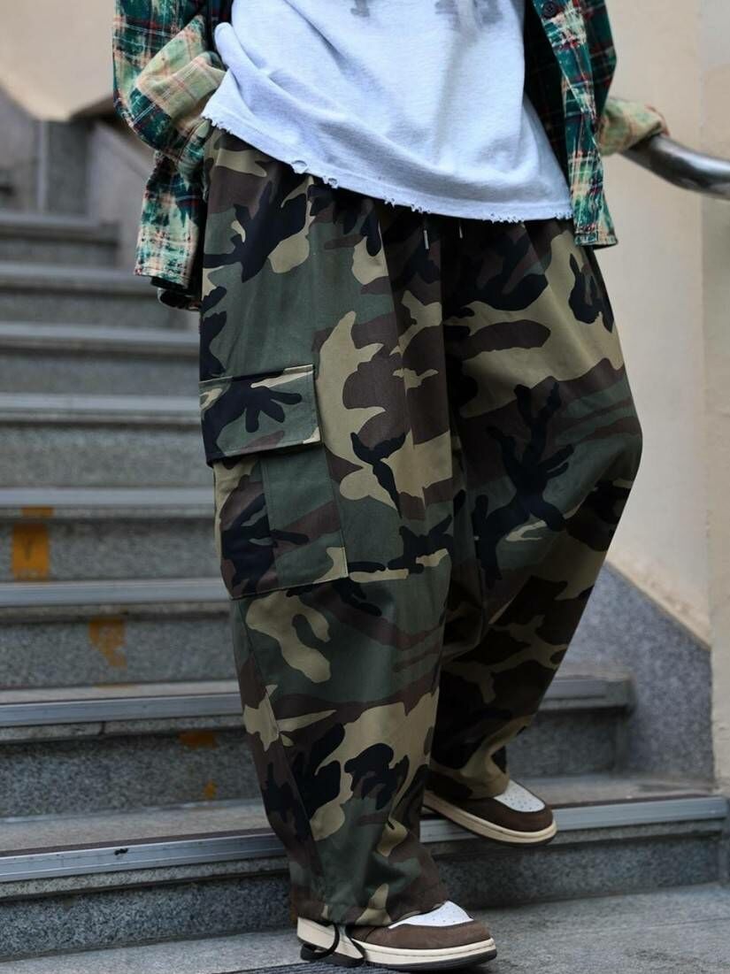 迷彩氣球工裝褲