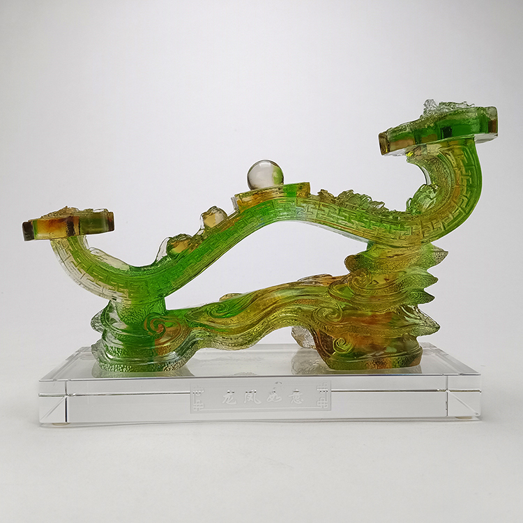 鹿港窯禮品館│龍鳳如意 琉璃 祝福您的親友如願以償