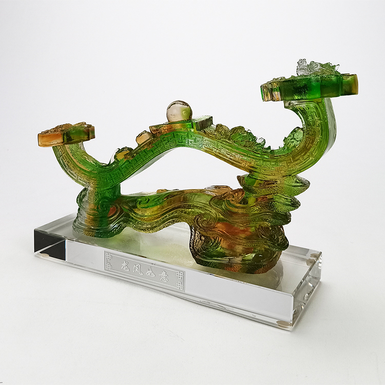 鹿港窯禮品館│龍鳳如意 琉璃 祝福您的親友如願以償