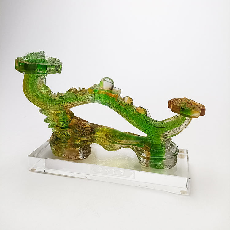 鹿港窯禮品館│龍鳳如意 琉璃 祝福您的親友如願以償