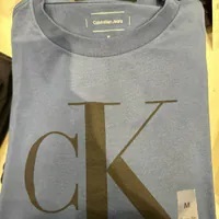 [S] CALVIN KLEIN BIG LOGO CK PRINT T-SHIRT,NAVY, SP47600506-40WL966410 (SCK543)