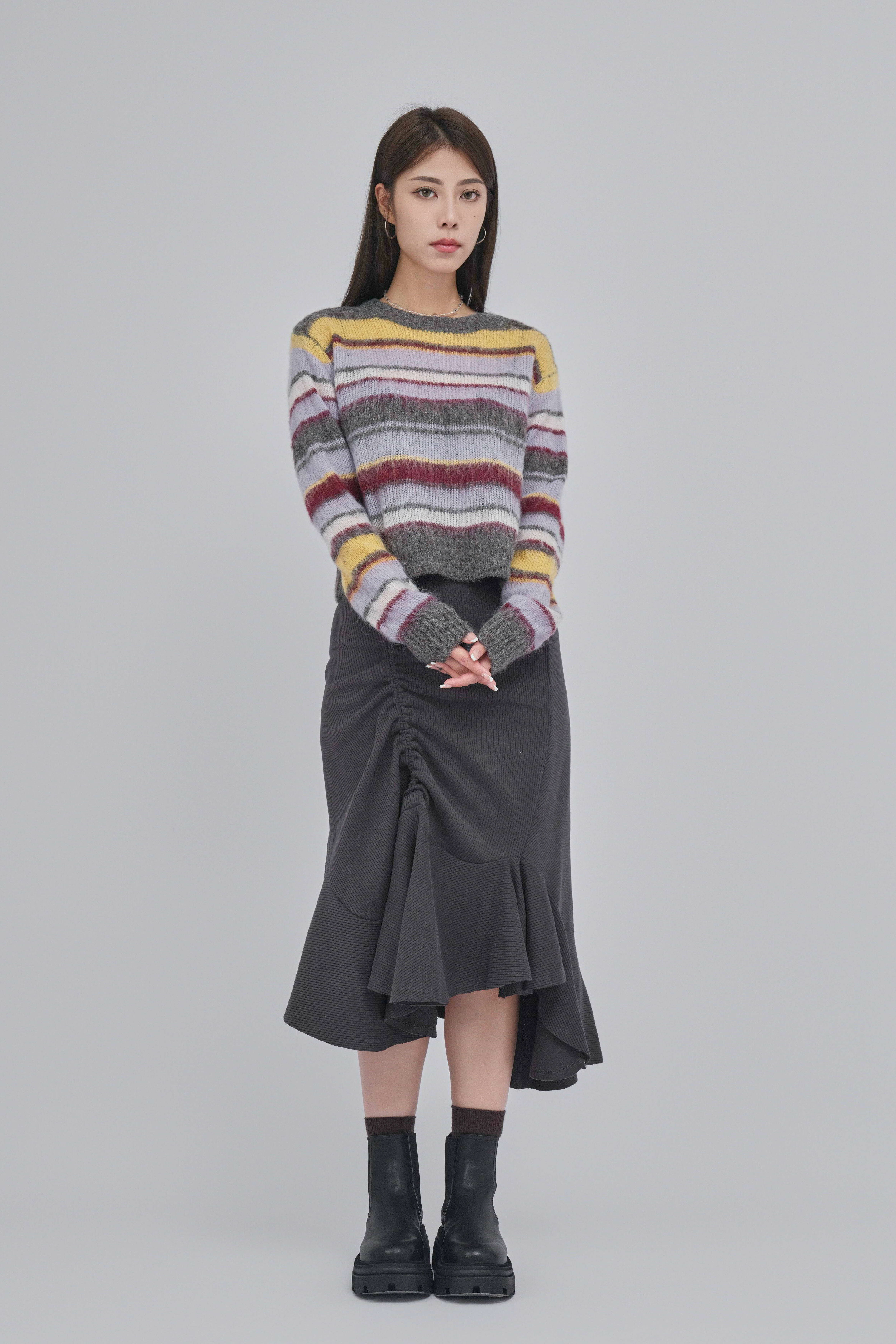 FW24_0051（針織上衣＋半截裙）