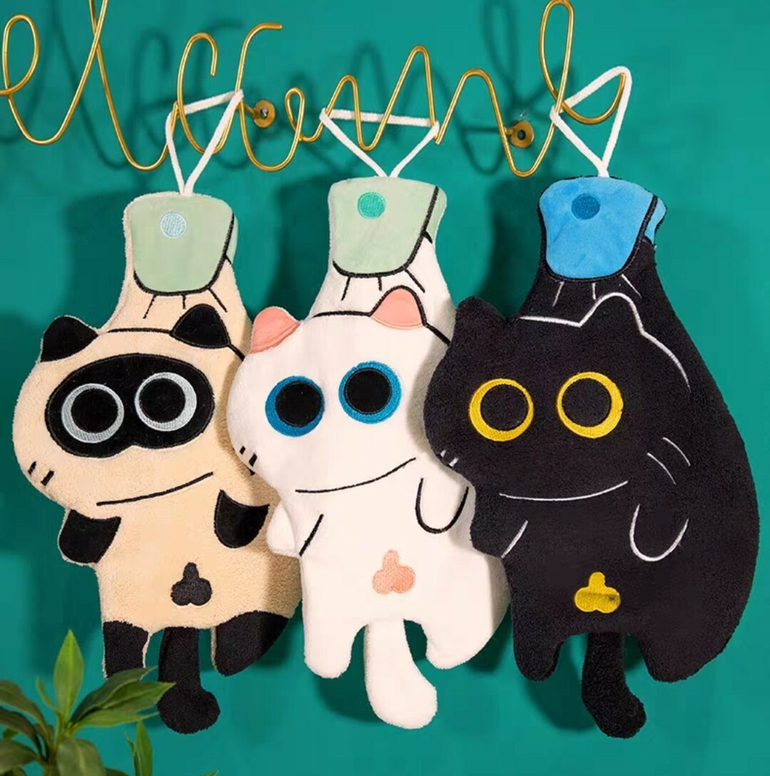 曬曬貓可愛擦手巾