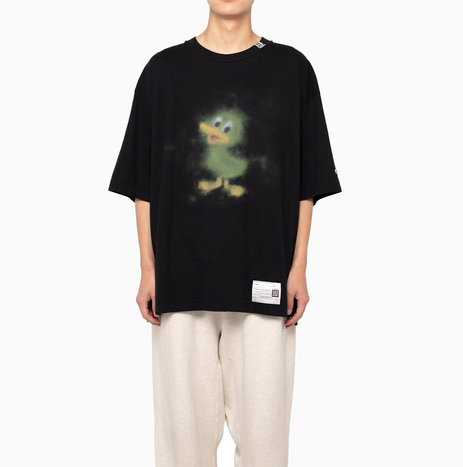 MAISON MIHARA YASUHIRO MMY 2024 A/W DUCK PRINT T-SHIRT -  BLACK PRE ORDER ITEM (預訂中)