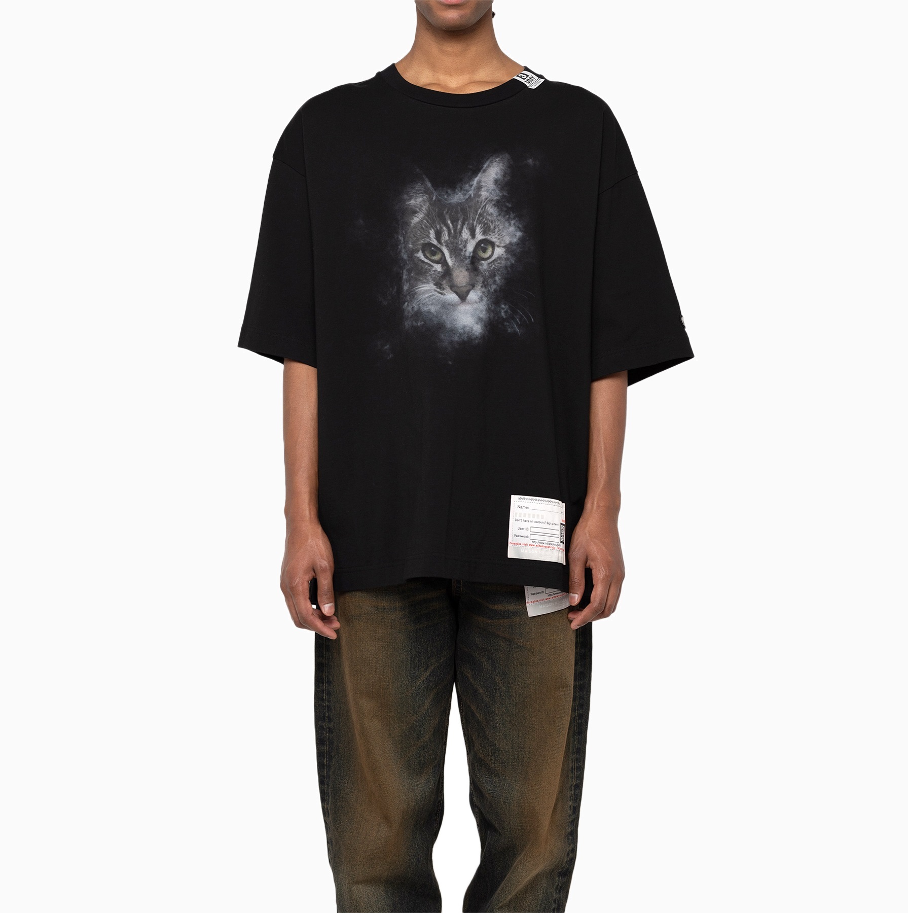 MAISON MIHARA YASUHIRO MMY 2024 A/W CAT PRINT T-SHIRT -  PRE ORDER ITEM (預訂中)