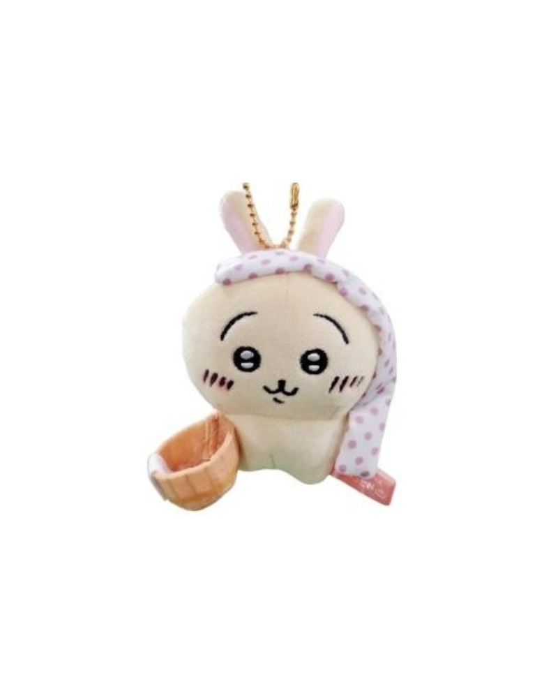 Chiikawa Usagi兔兔溫泉 毛公仔掛飾