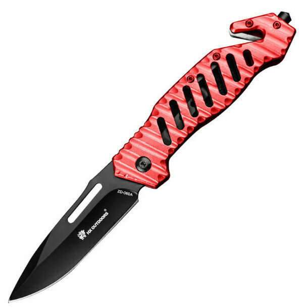 Hot Selling Dragon Fracture Knife - Red [ZD-056D Wild Wolf] with a total length of 203mm