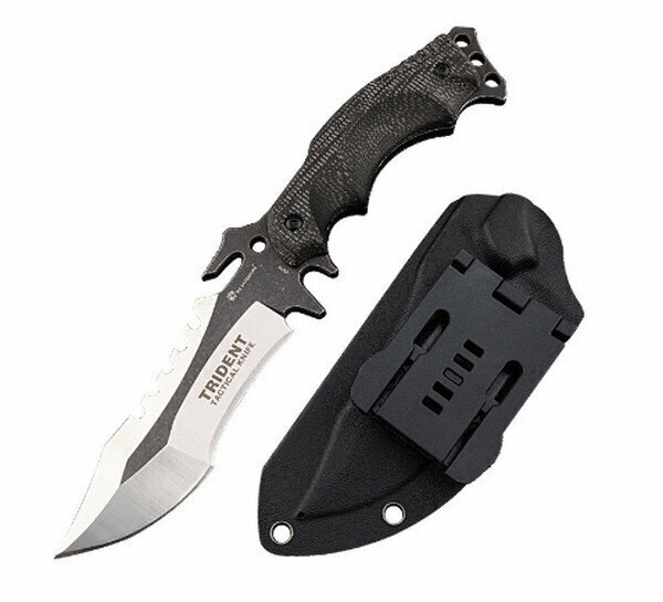 HOT VG10 TRIDENT FIELD SELF-DEFENSE SMALL STRAIGHT KNIFE <D-123VG>(FULL LENGTH 235MM)
