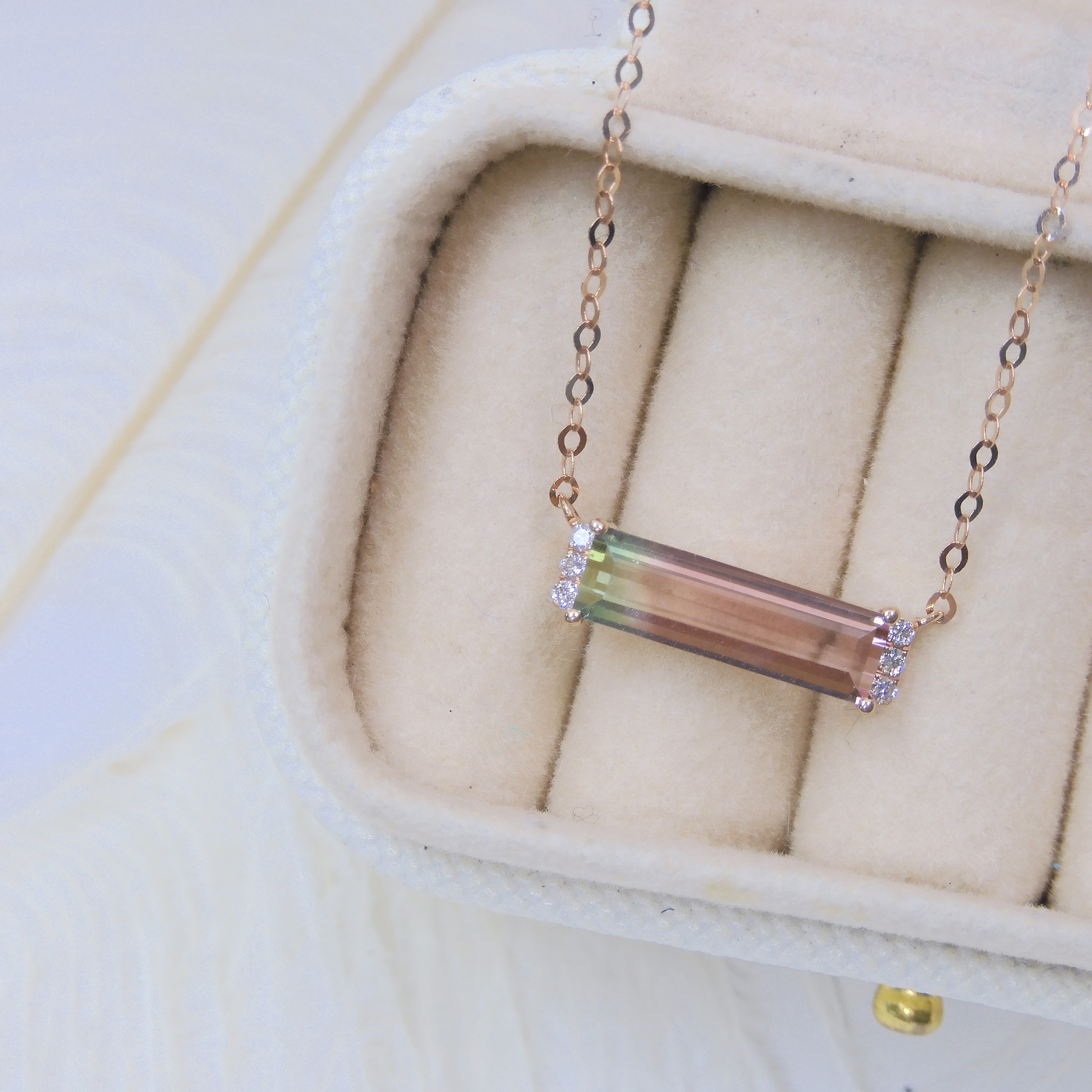 18K金 1.48ct 碧璽項鏈