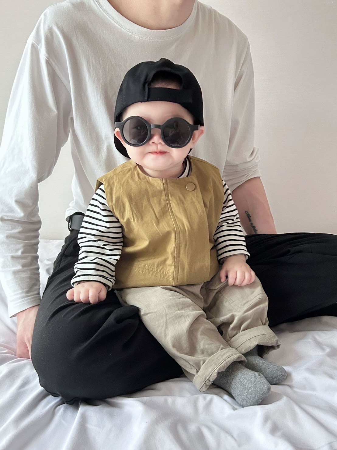 復古日系素素背心