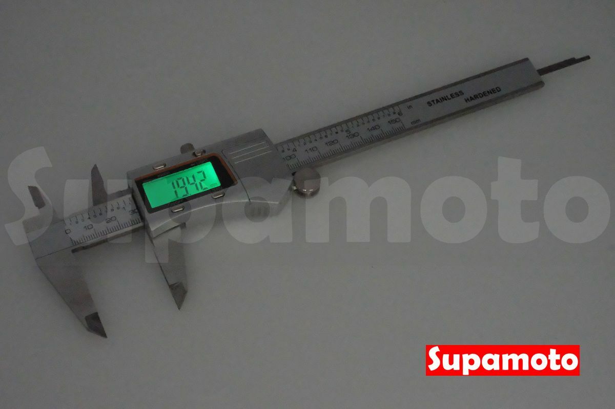 -Supamoto- 冷光 電子式 游標卡尺 不鏽鋼 背光 數位 螢幕 測量 卡尺 電子 游標 盒裝 收納盒 0-150