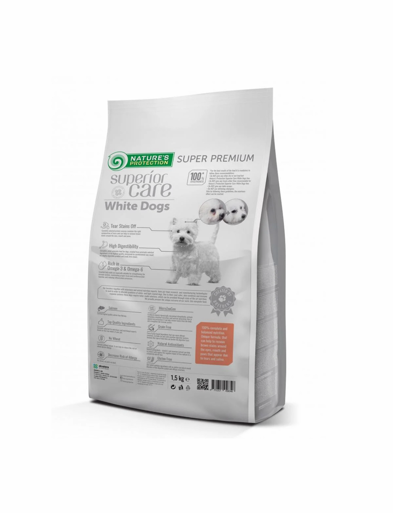 Nature's Protection 去淚痕美毛 低敏三文魚 無穀物小型成犬糧 1.5kg（適合10個月或以上）