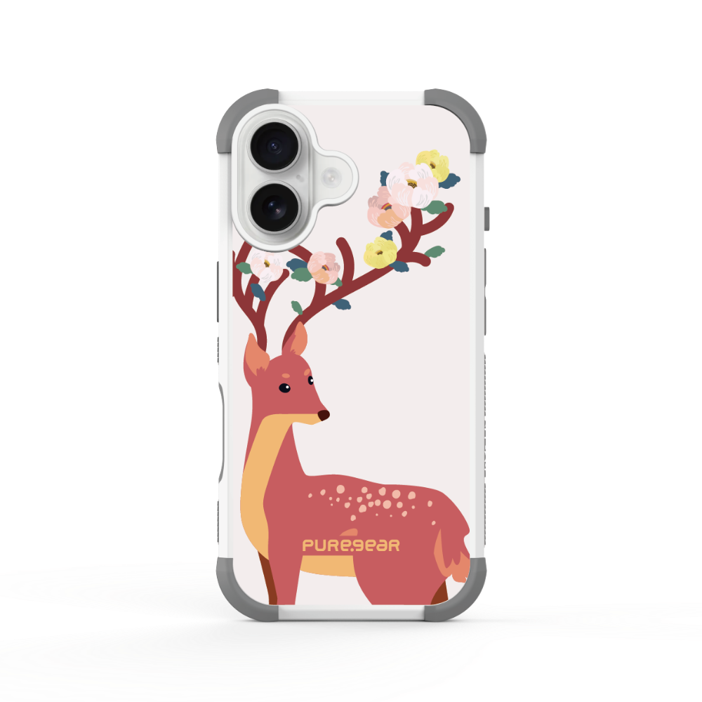 iPhone 坦克軍規防摔手機殼 / 梅花鹿 (動物系列)