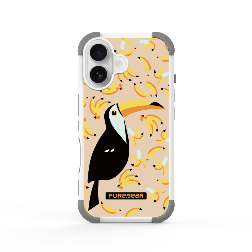 iPhone 坦克軍規防摔手機殼 / 香蕉與鳥 (動物系列)