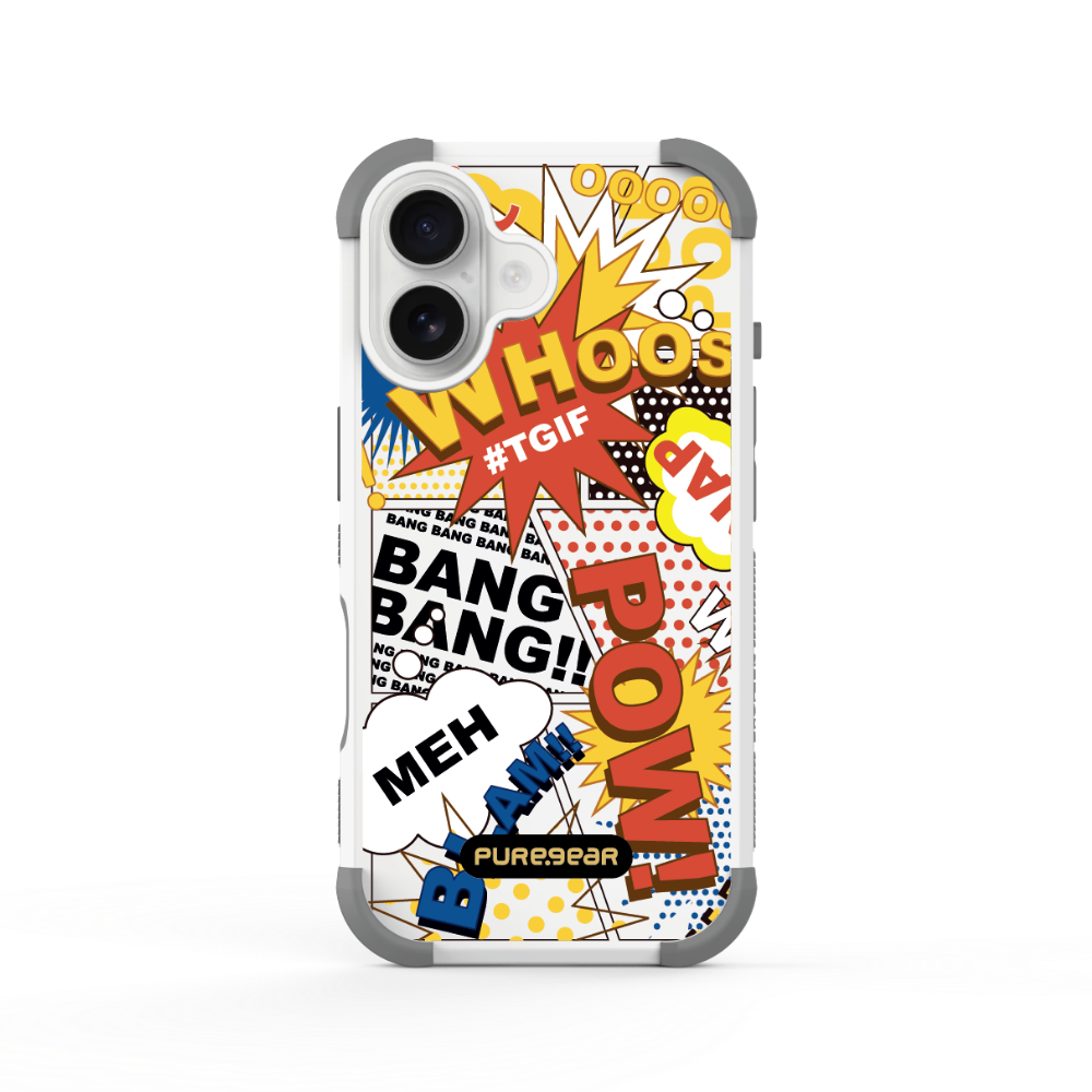 iPhone 坦克軍規防摔手機殼 / 美式塗鴉 (塗鴉拼貼)