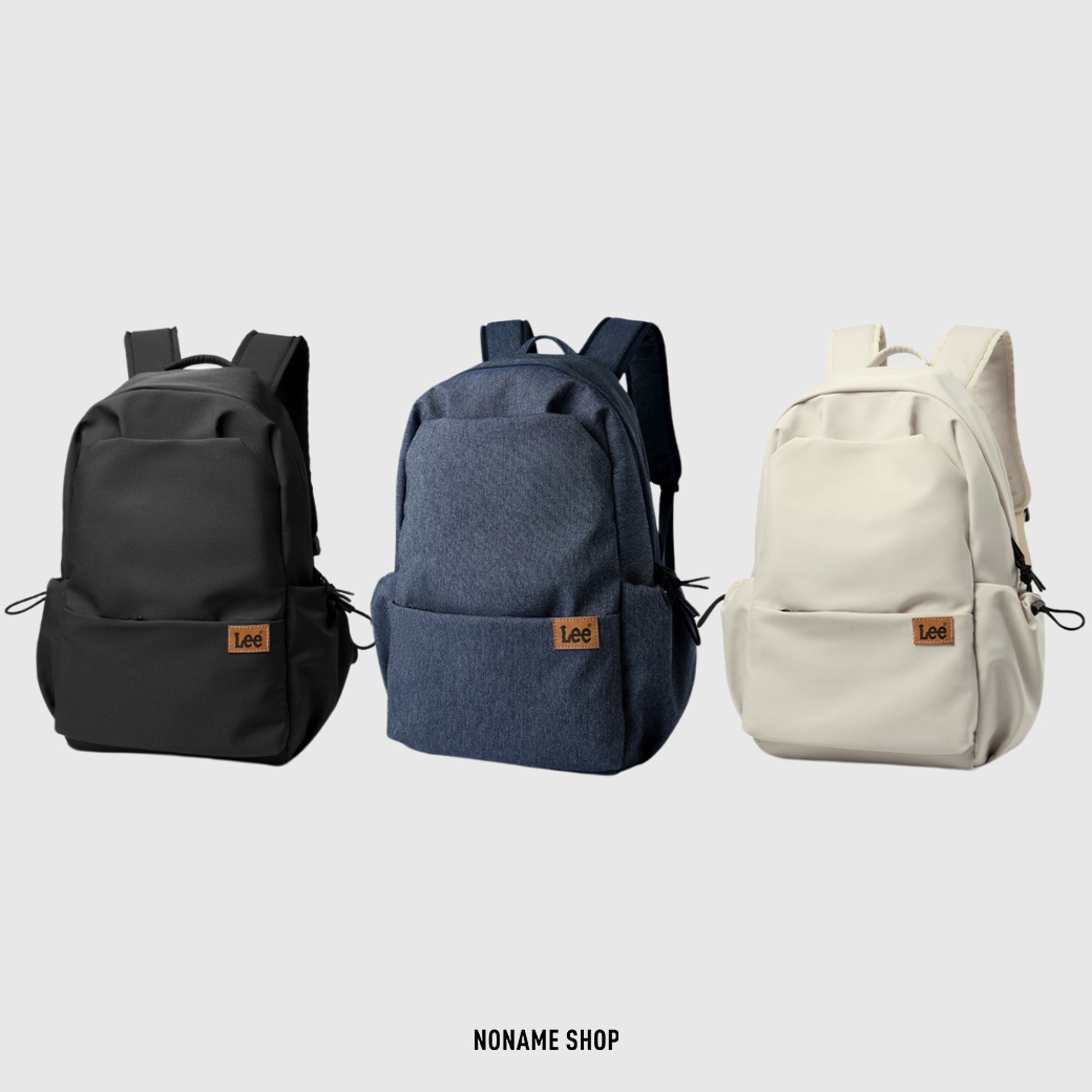 LEE 大容量 韓系 校園風 防潑水 後背包 三色