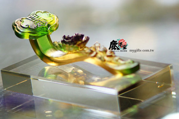 鹿港窯禮品館│富貴如意 琉璃 祝福您的親友如願以償