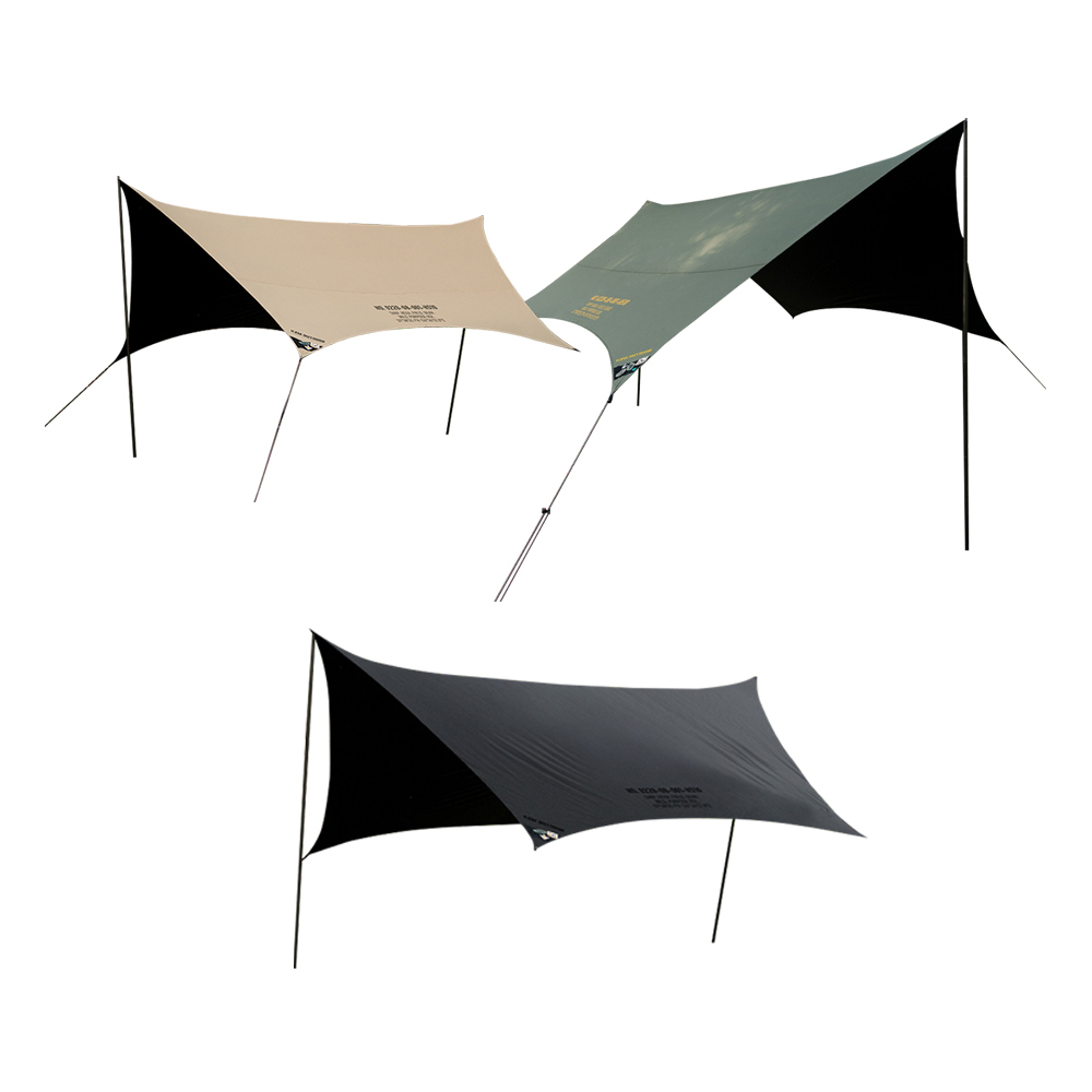 KZM 工業風蝶型黑膠天幕