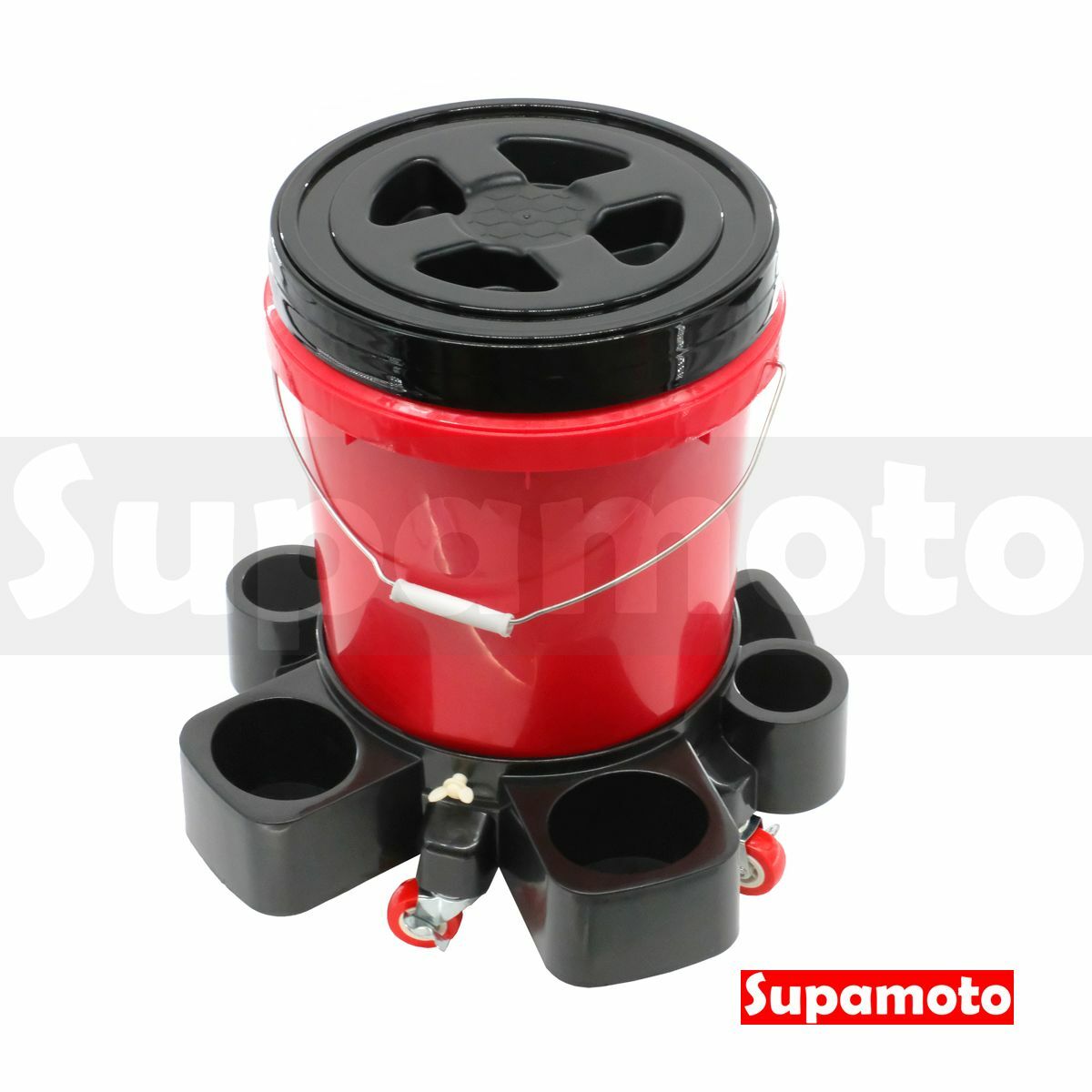 -Supamoto- 雙用 洗車桶 板凳 滑輪 過濾 滑輪底座 拖架 底座 移動式 美容 承重 移動 洗車 水桶