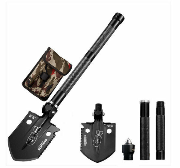 Hot selling multifunctional folding field shovel-mini radiant shovel (GBC-21 black)-portable 47.5CM