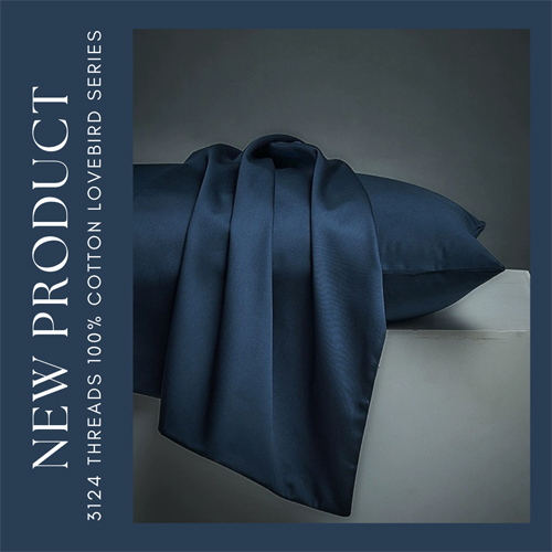 Black Smith - 3124 針埃及棉LoveBird枕頭袋一對(孔雀藍)