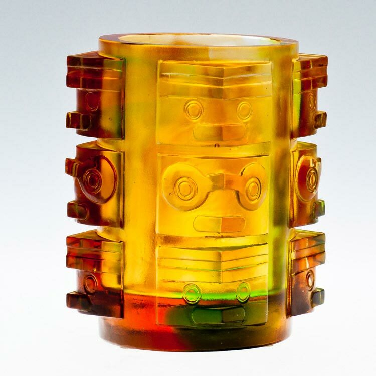 開運筆筒｜穩贏四方 琉璃工藝 居家辦公首選