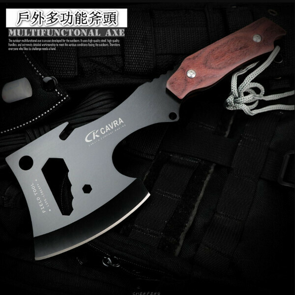 熱賣戶外多功能斧頭（發黑款全長280（mm）柄長11.7cm）