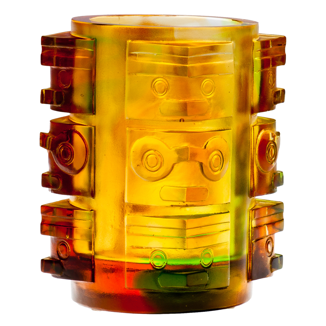 開運筆筒｜穩贏四方 琉璃工藝 居家辦公首選