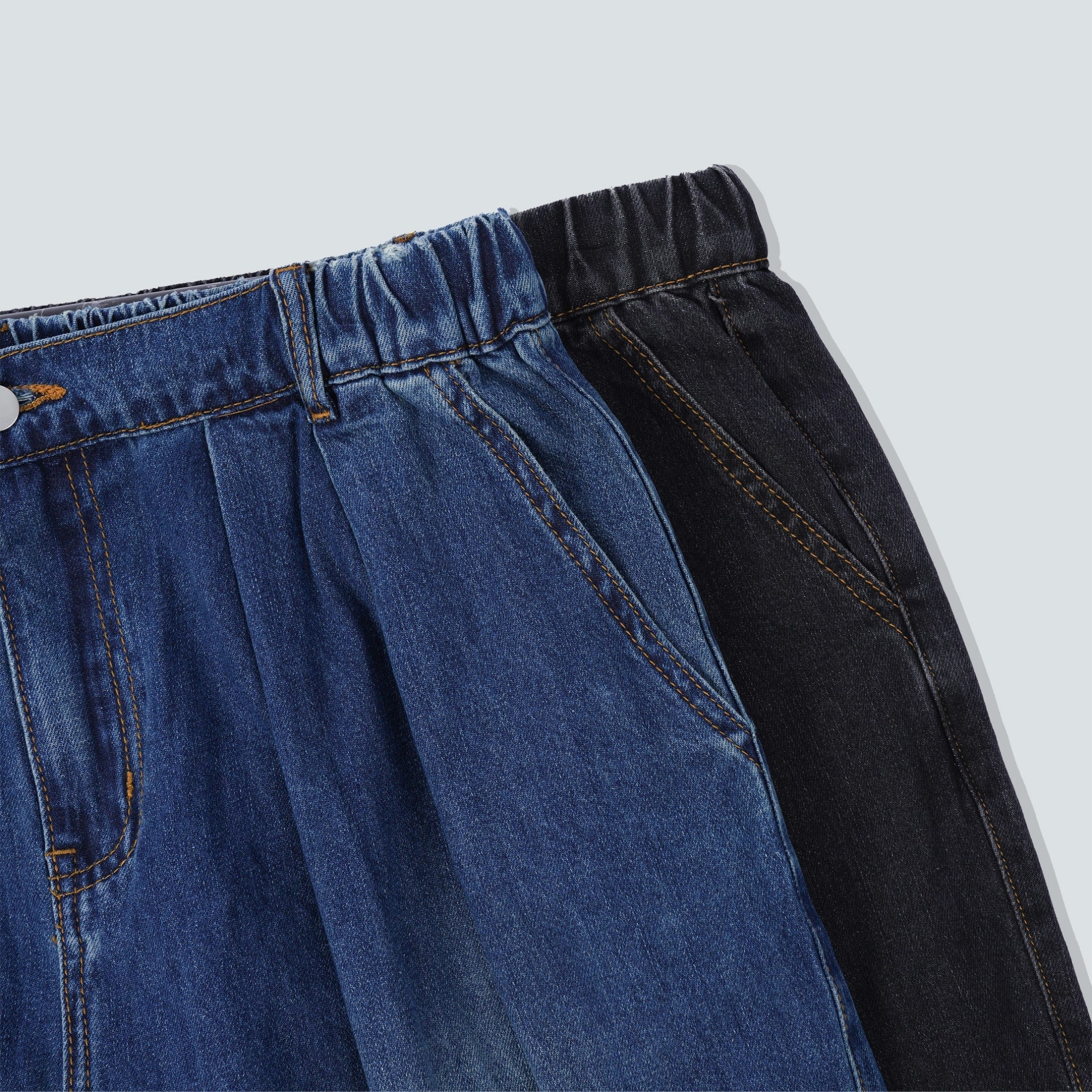 SBG 寬鬆水洗牛仔長褲 801