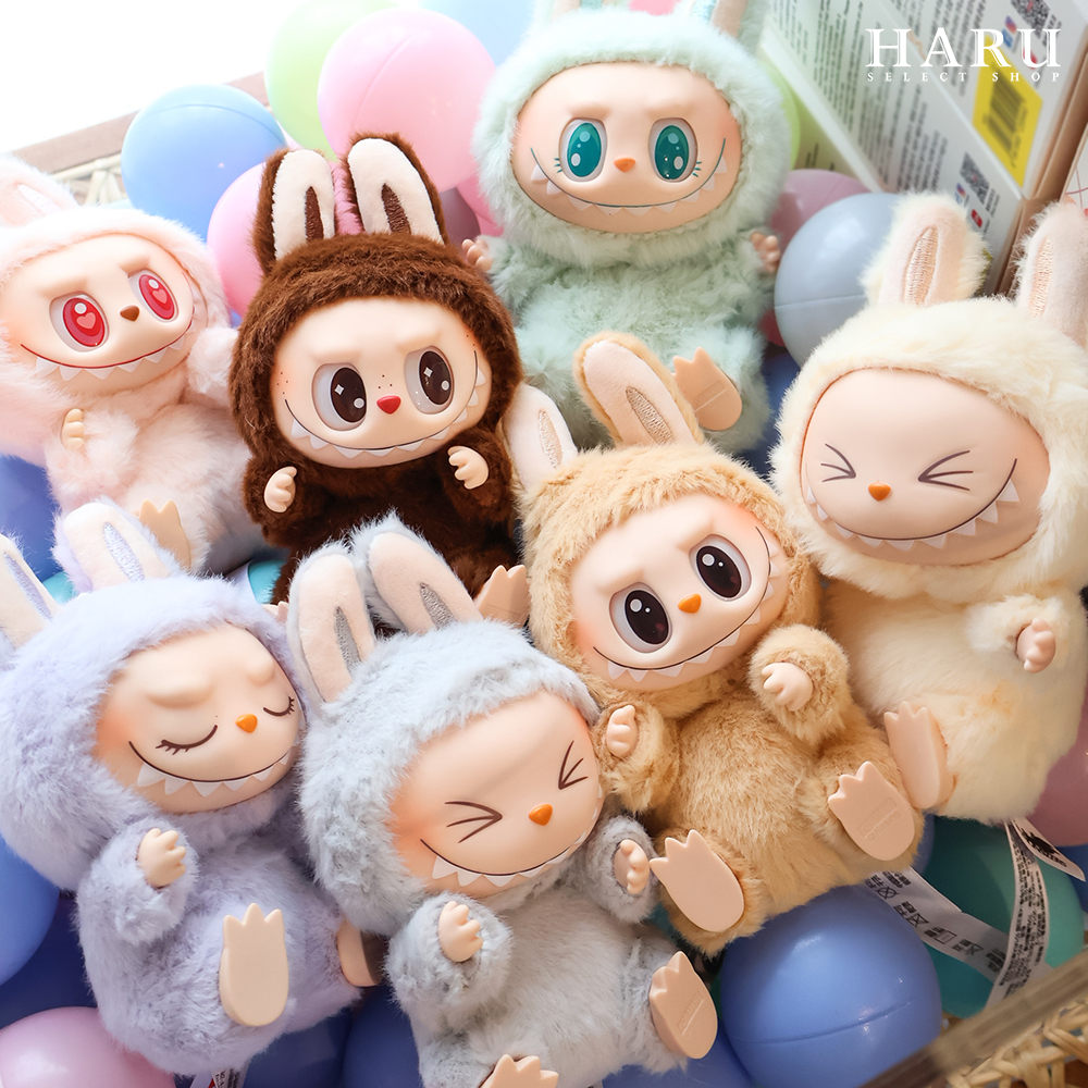 POP MART 泡泡瑪特 馬卡龍 LABUBU THE MONSTER 坐坐派對 搪膠毛絨 一代 二代 拉布布 公仔  盲盒 ㄧ番賞