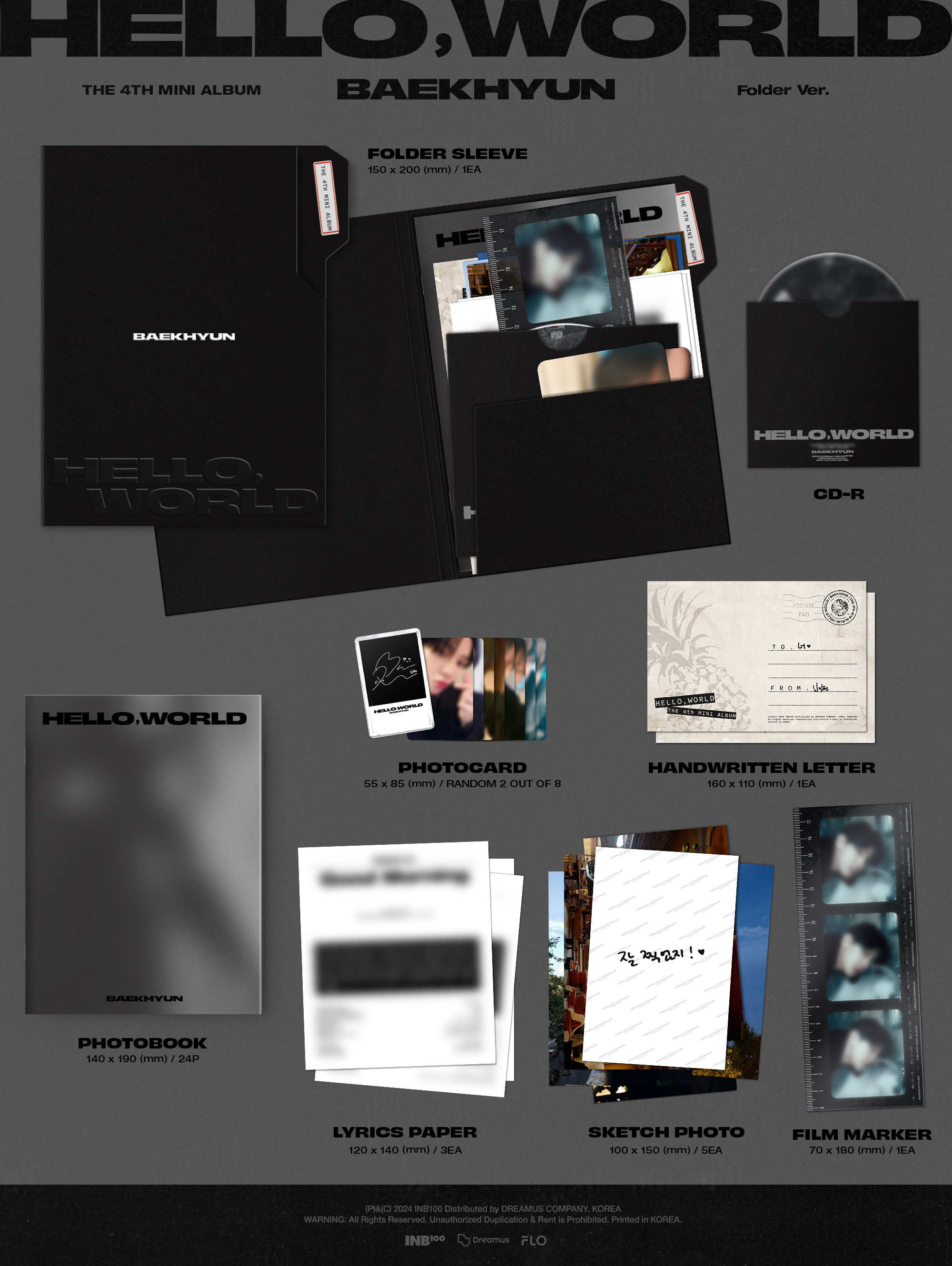 Baekhyun Hello world album Folder ver