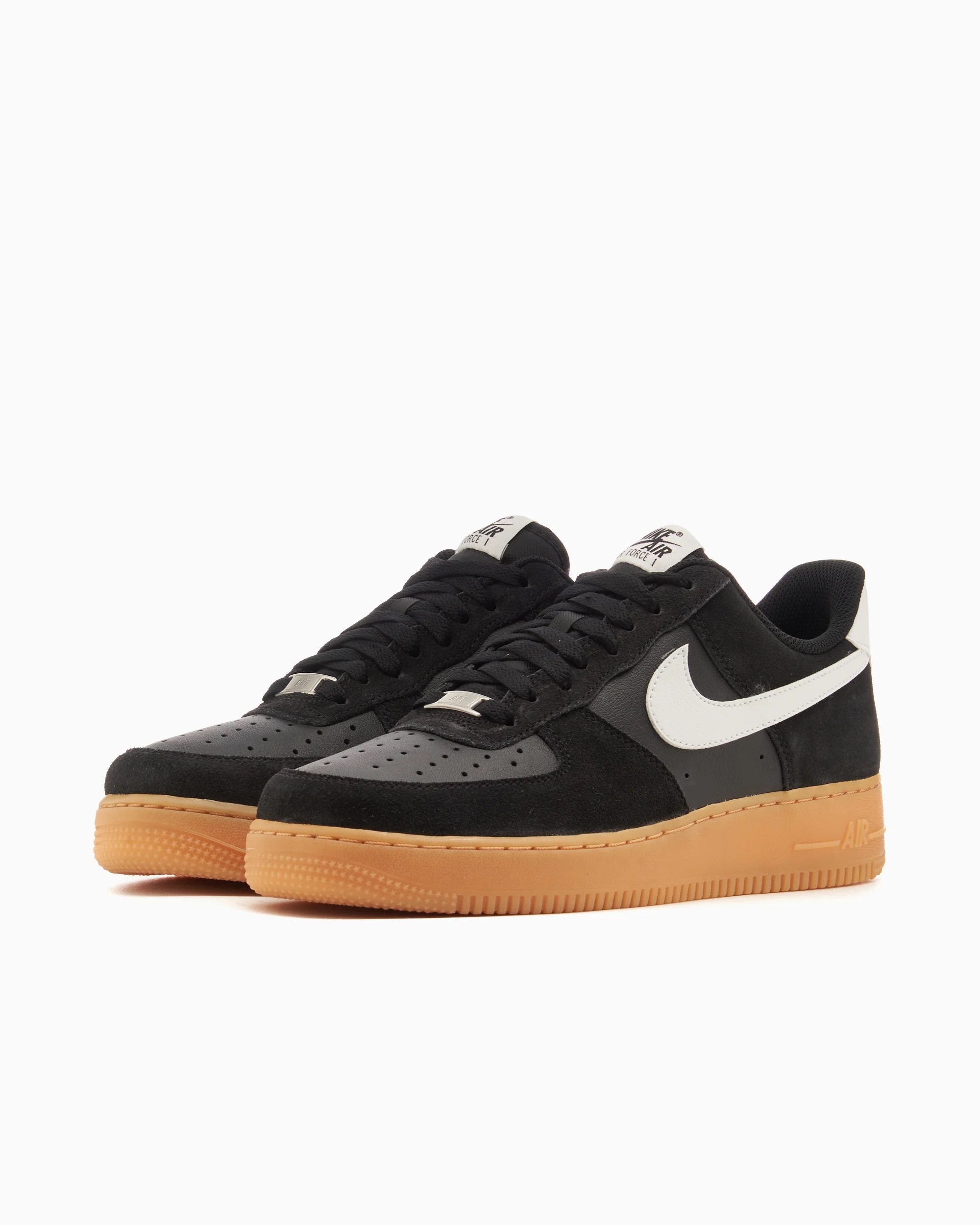 Nike Air Force 1 '07 LV8 幻影黑白 焦糖底 拼接 低筒休閒鞋 FQ8714-004