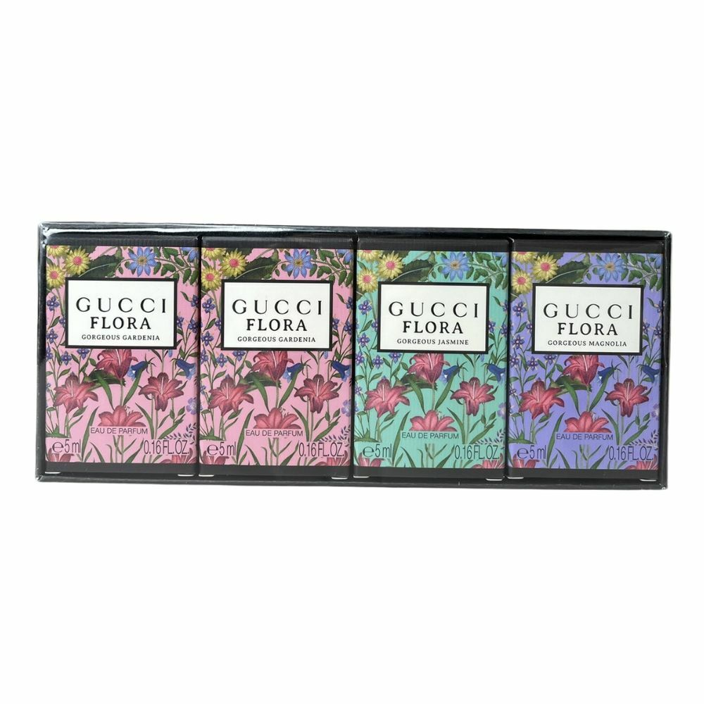 GUCCI Flora 華麗小香禮盒 5ml x 4入組 (梔子花*2、茉莉花、木蘭花)