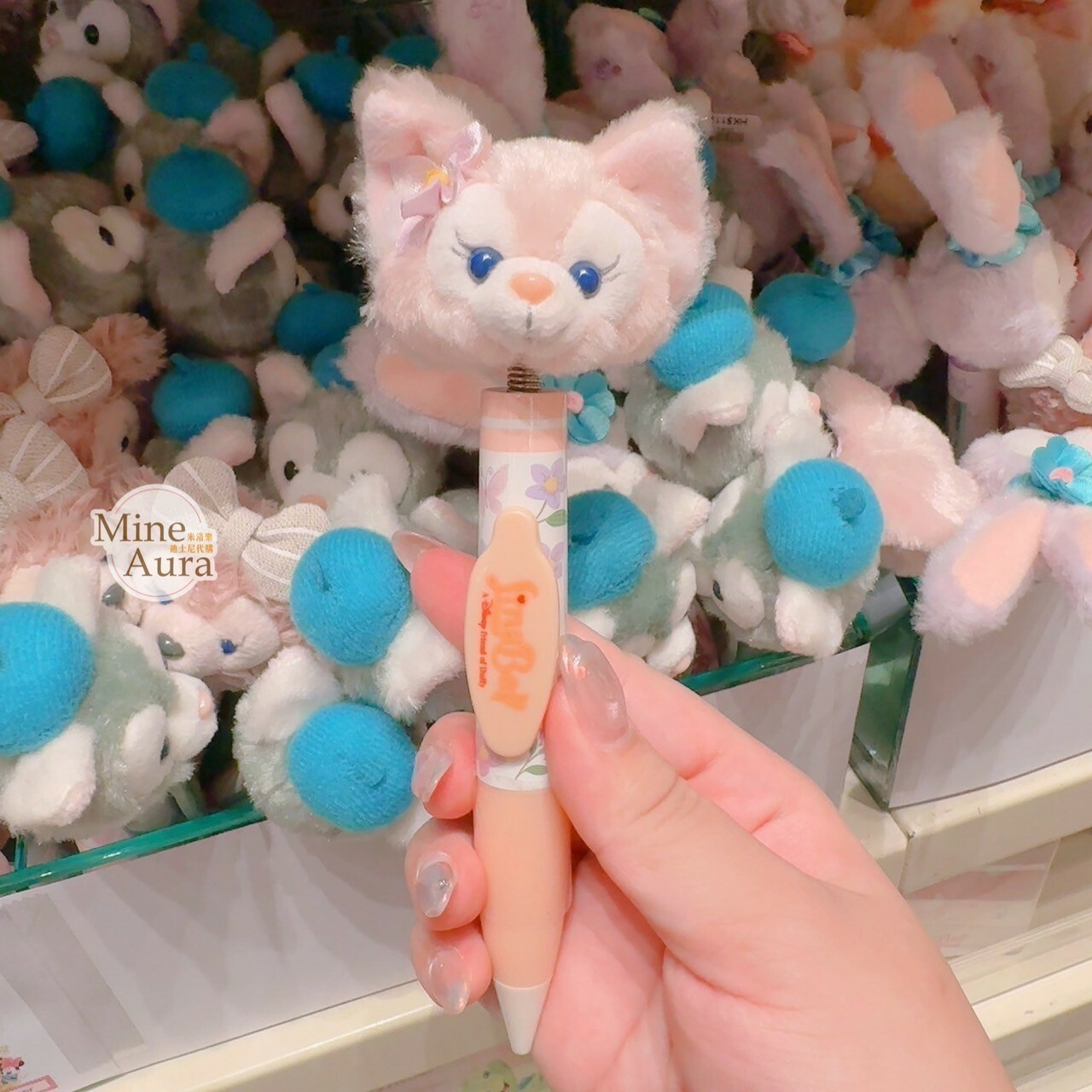 玲娜貝兒 Lina bell 絨毛大頭搖頭 圓珠筆 文具用品 -香港迪士尼樂園