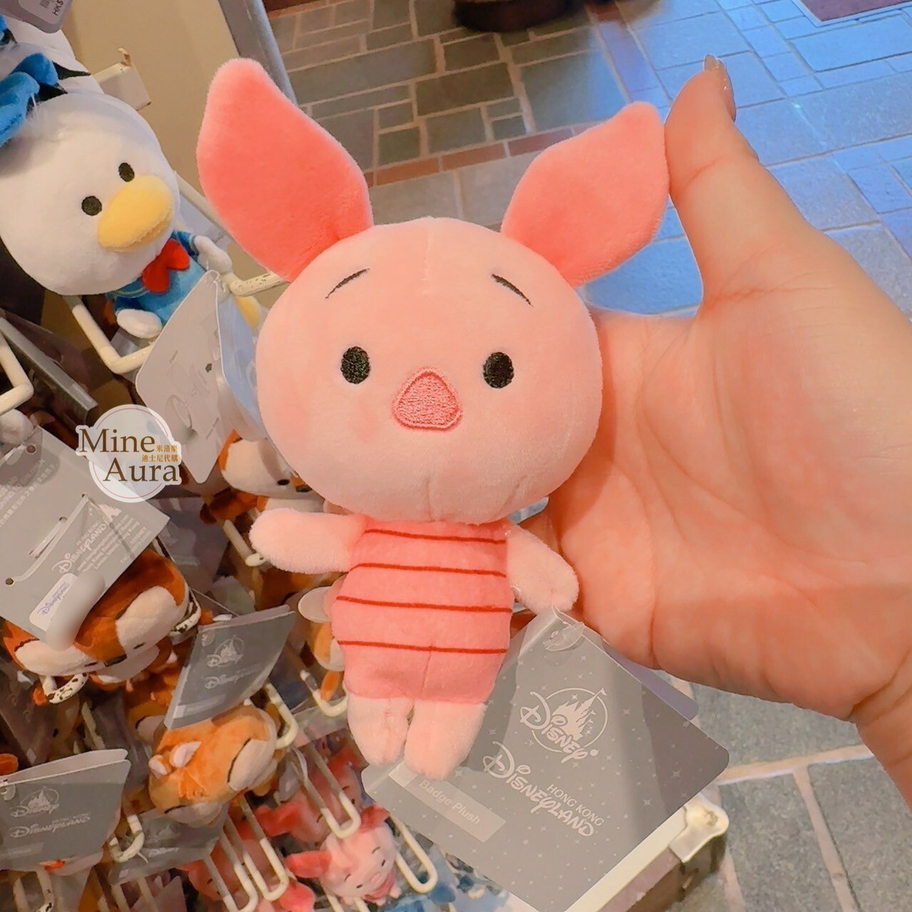 小豬 皮傑 piglet 絨毛 造型 徽章 PIN 小熊維尼 Winnie the Pooh -香港迪士尼樂園