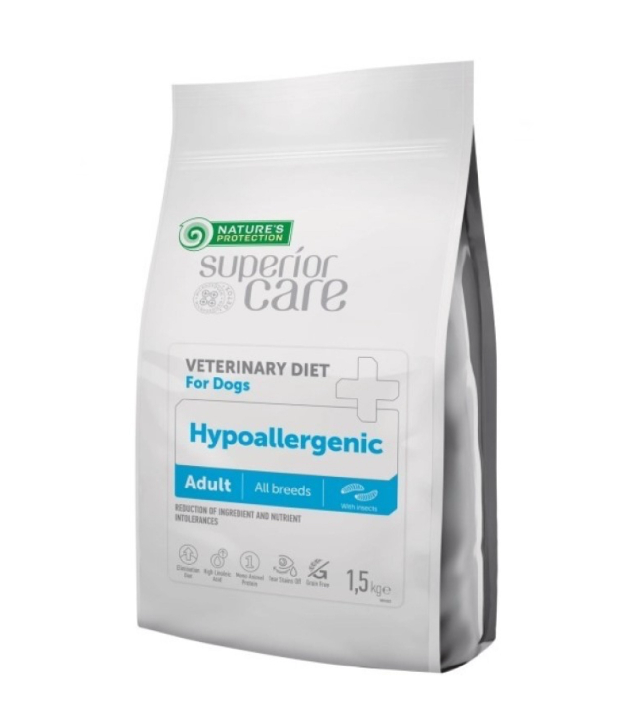 Nature's Protection 獸醫護理系列 低敏配方 昆蟲蛋白 無穀物成犬糧 1.5kg（適合所有品種成犬）