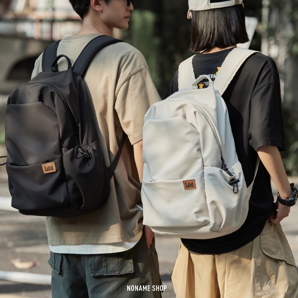 LEE 大容量 韓系 校園風 防潑水 後背包 三色