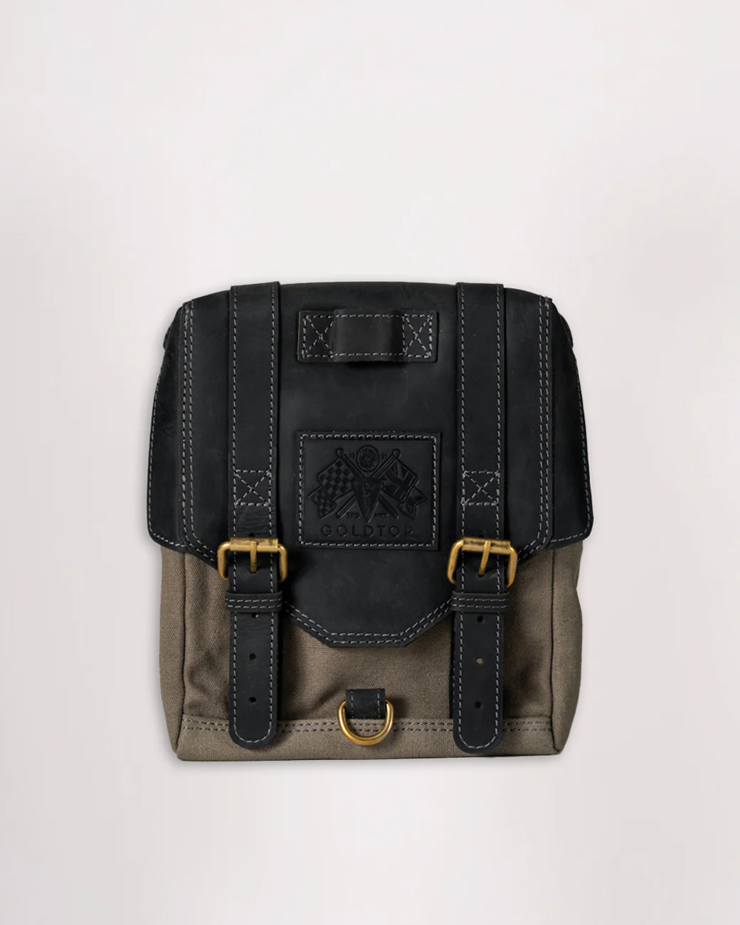 GOLDTOP 帆布皮革磁吸油箱包 三色(大)
