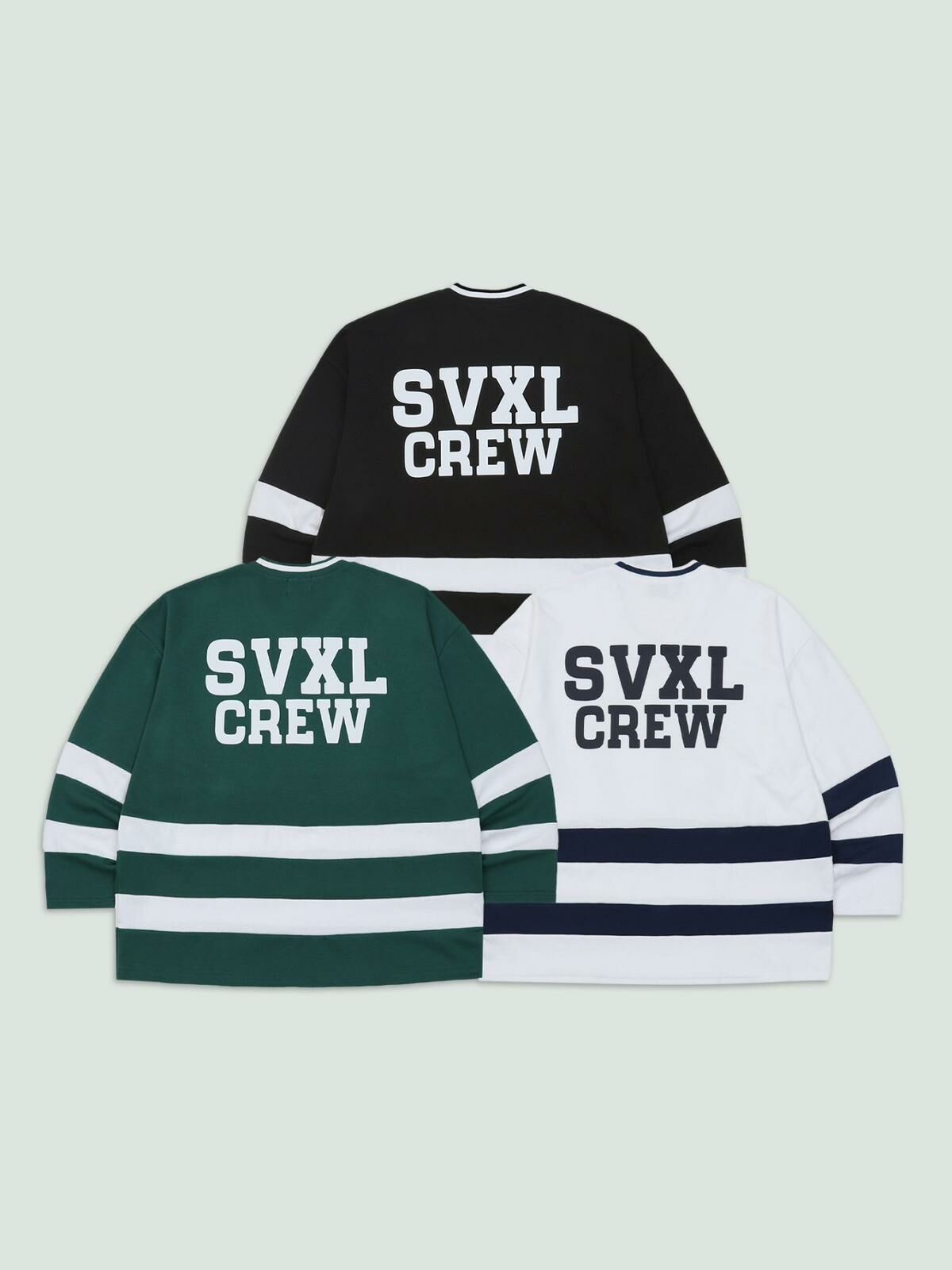 OverSize V領數字英文字長袖衫 SVXL-035T