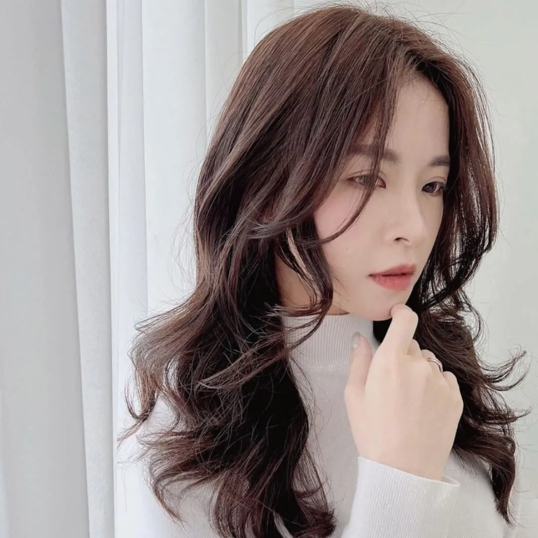 Chocolate Cocoa hair dye work by Iris, stylist at HAPPY HAIR Beitun branch.