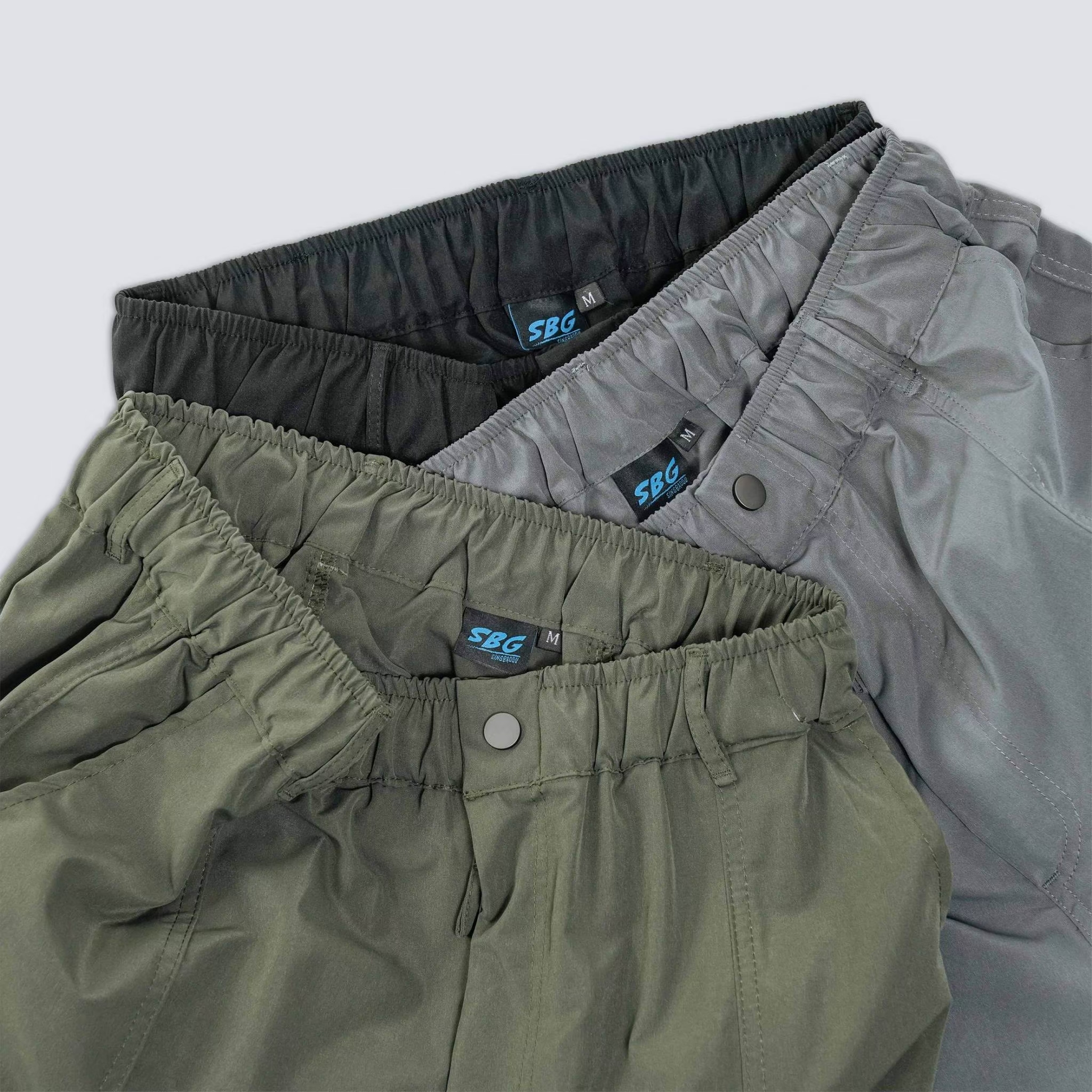 SBG 拉鍊多口袋速乾工裝長褲 045