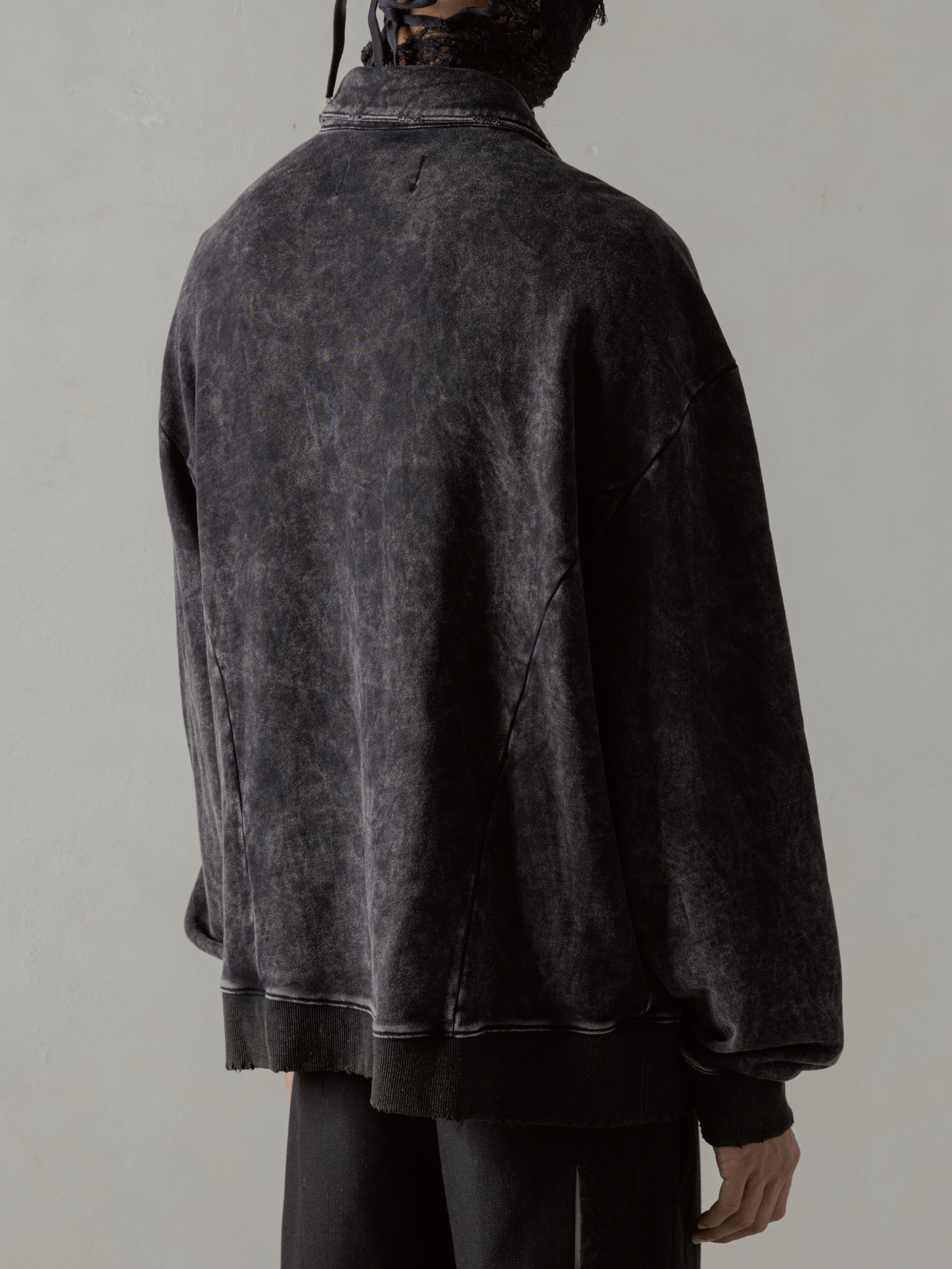 Professor.E Dirt Polo ブラック系 ポロスウェット Professor.E - 24FW｜Dirt Polo
